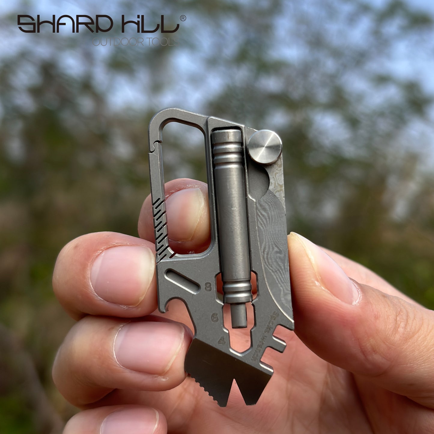 Titanium Alloy Multi-Functional Keychain
