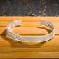 Vintage Woven Heart Sutra Open Bracelet