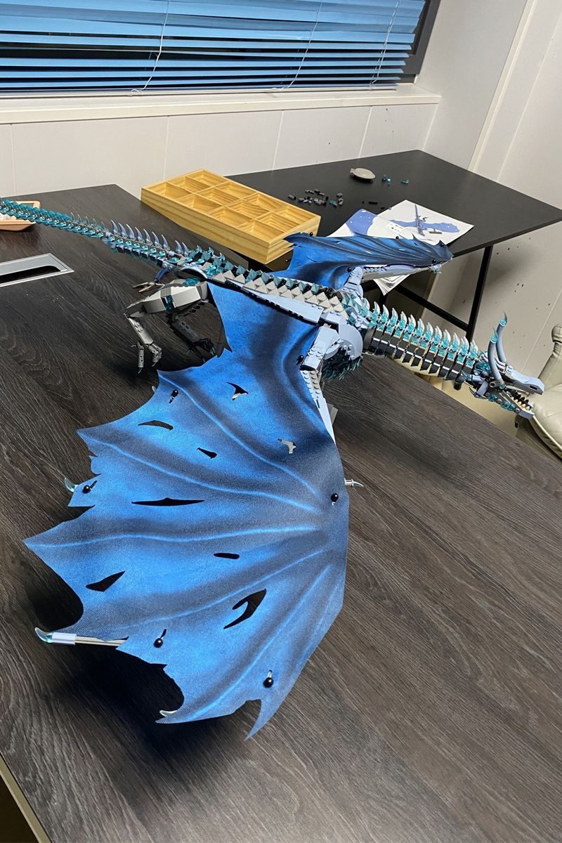 Frost Dragon Building Blocks Set