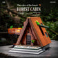 JD038 Mountain Herringman Retro Forest Wooden House Building Blocks Set