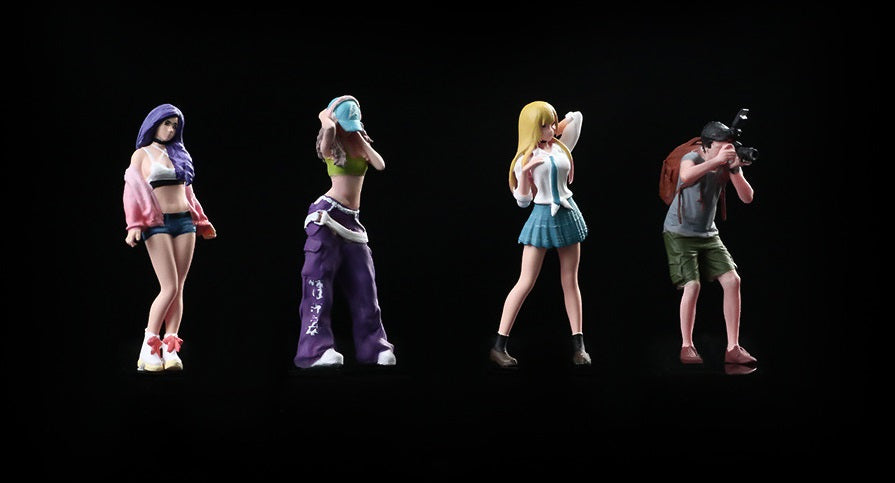 1:64 Street Photography Beauty Doll Set