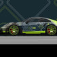 1:64 Porsche 992 GT3 RS TITAN  Alloy Car Model With Doll