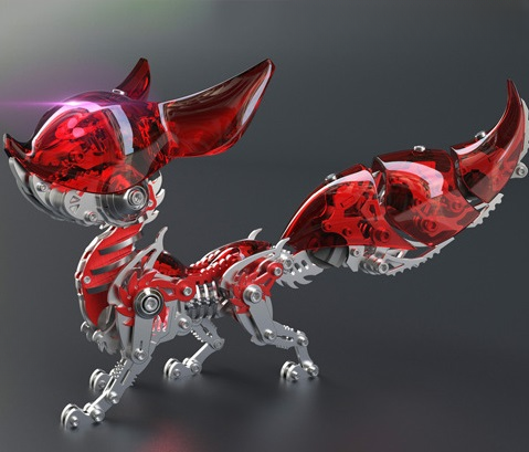 Fox 3D Metal Assembly Puzzle Kit