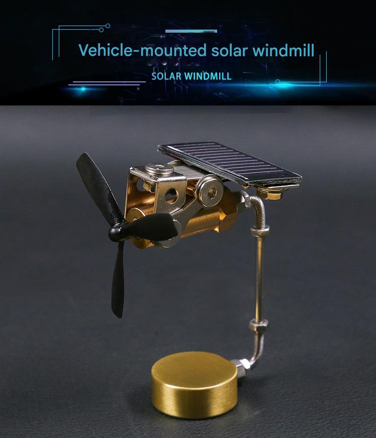 Car Solar Fan Leaf Ornament