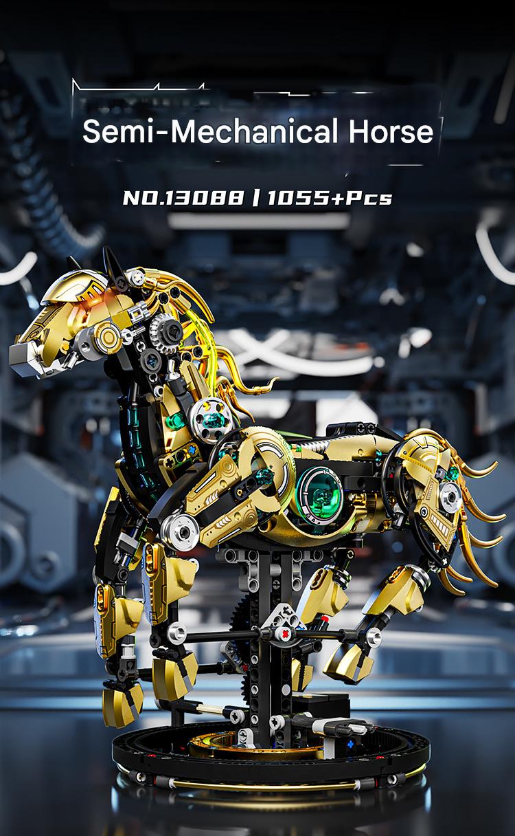13088 Mechanical Horse Building Block Set