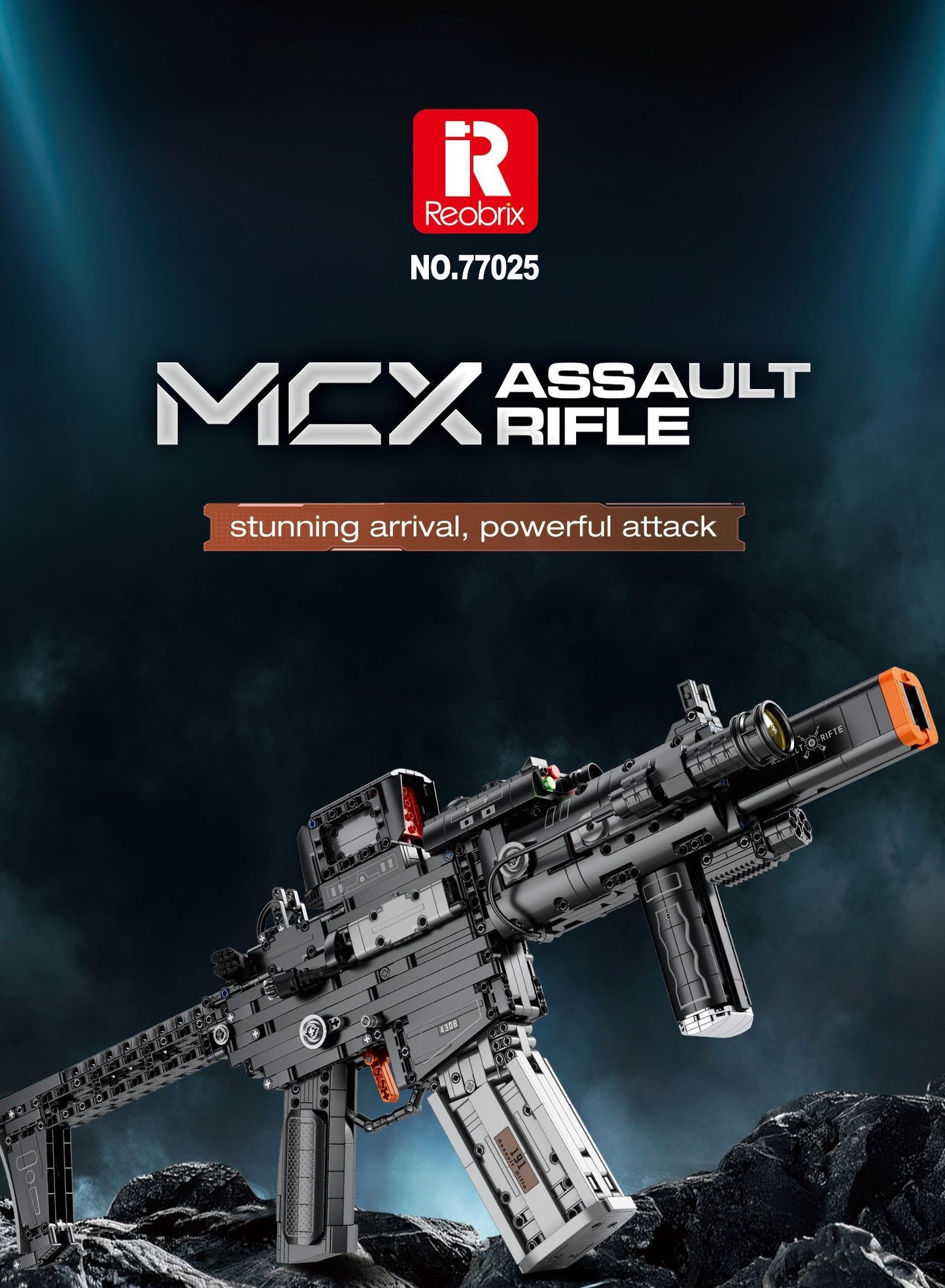 77025 MCX Assault Rifle Assembly Building Blocks Model Kit