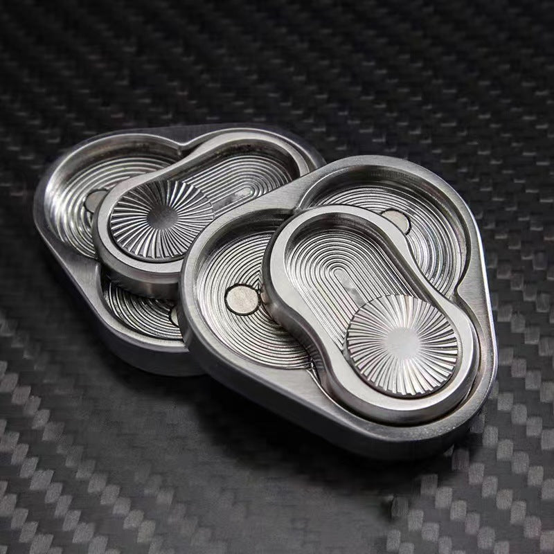 Triangle Rotary Push Card  Fingertip Toy