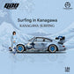 1:64 RWB964 Porsche 964 Kanagawa Surf Alloy Car Model With Doll