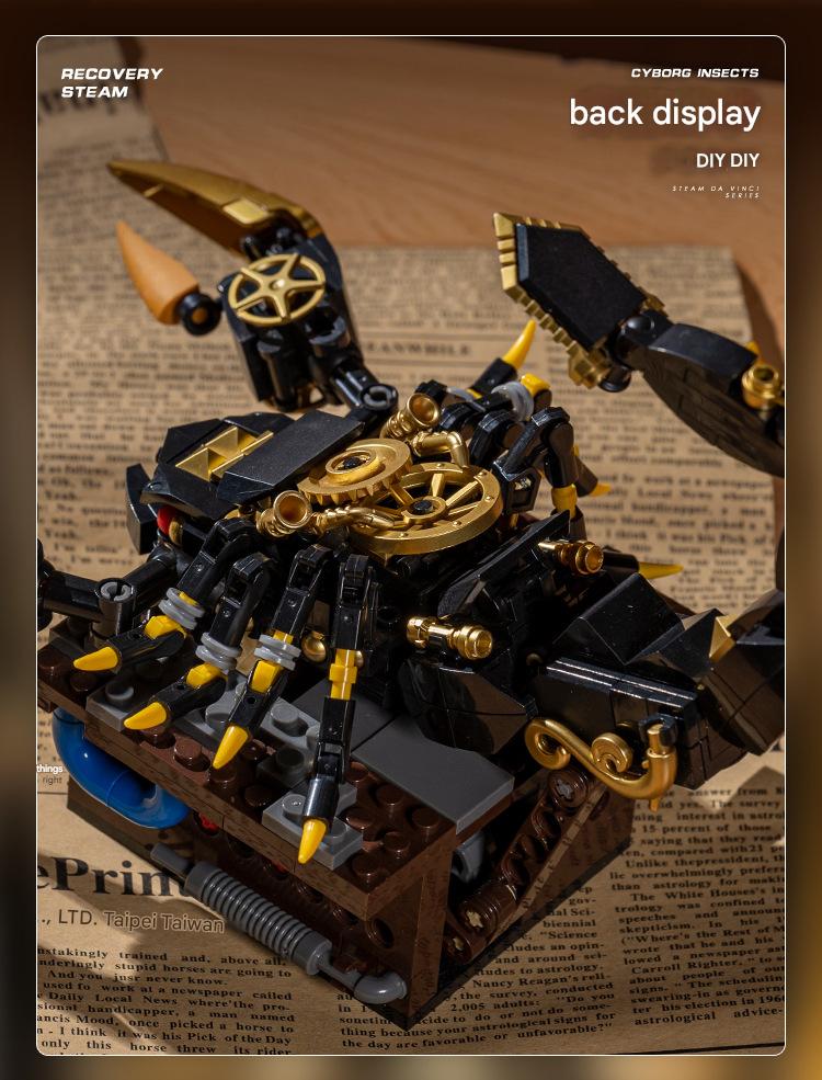 JD014 Mechanical Insect Scorpion Building Blocks Set