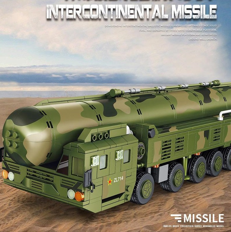 Panlos 639009 Dongfeng-41 Missile Vehicle  Assembly Building Blocks Model Kit