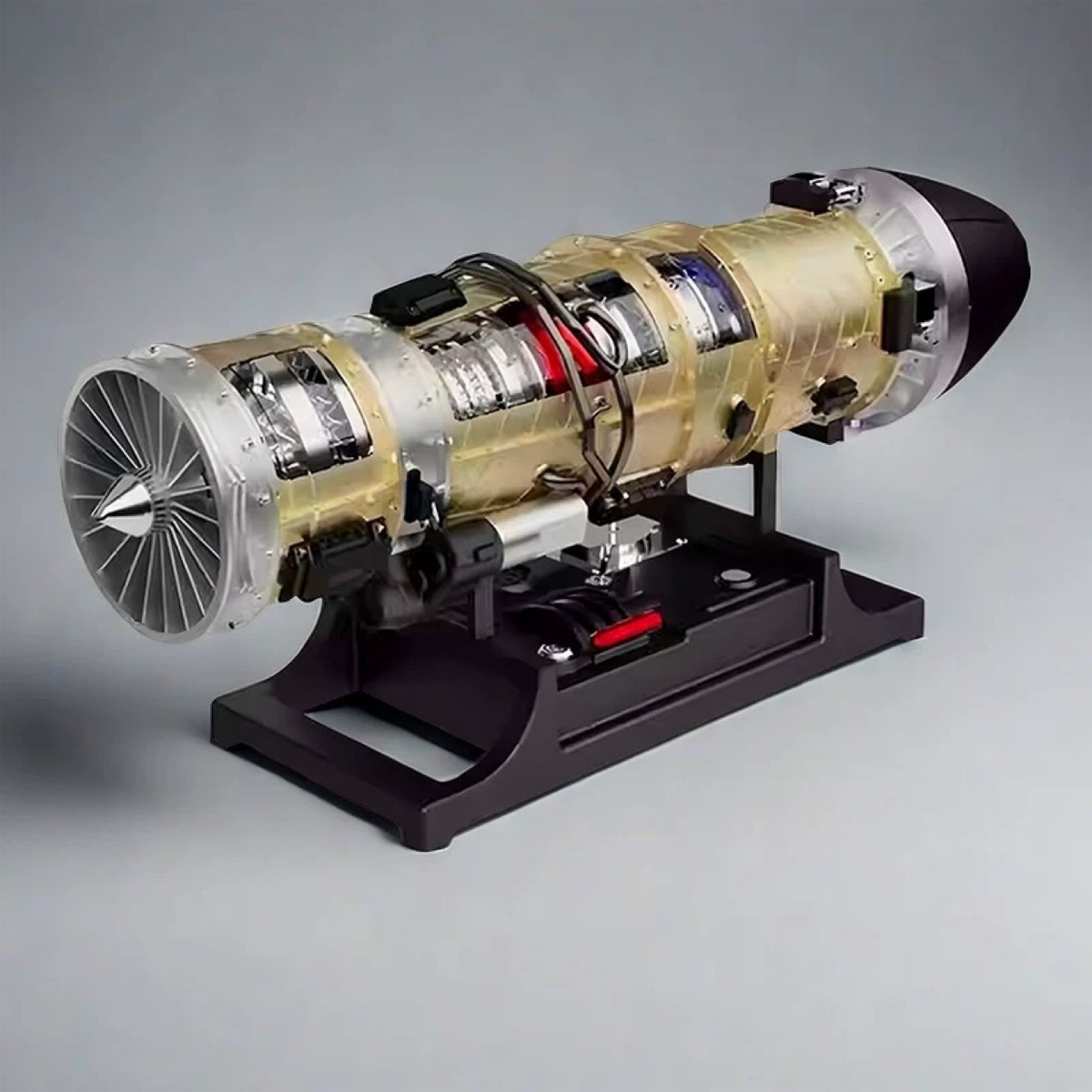 Fighter Jet Turbo Engine Mechanical Metal Model