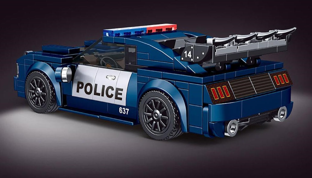 Yuxing 27002 Police Roadblock Car Building Blocks Set
