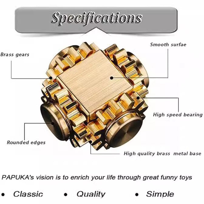 Metal  Fingertip Gyro Stress Relief Decompression Toy