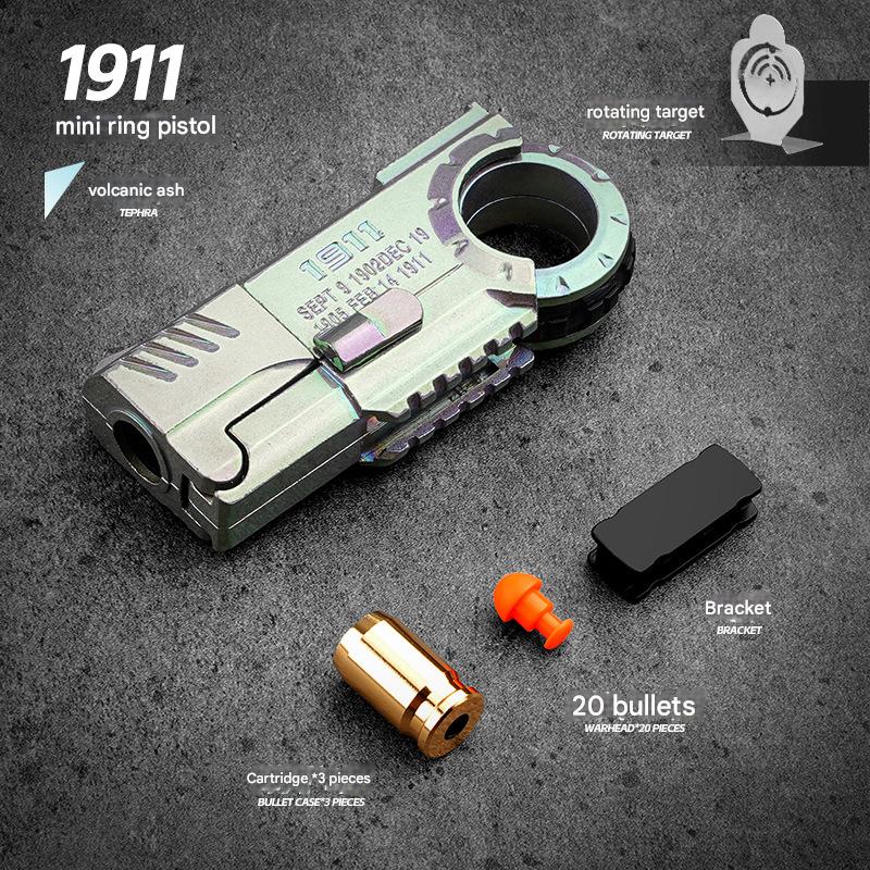 1911 Agent Glock Style Mini Ring Pistol Toy