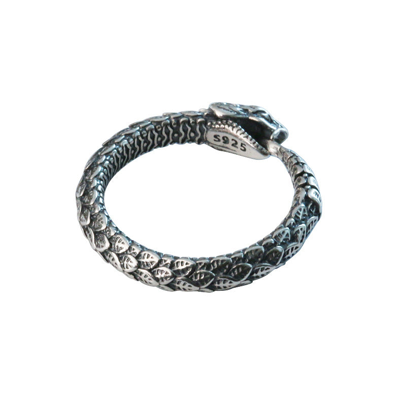 Retro Snake Wrap Ring