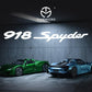 1:64 Porsche 918 Alloy Car Model With Doll