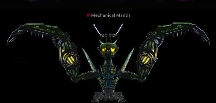 3D Mechanical Metal Mantis Assembly Model Kit