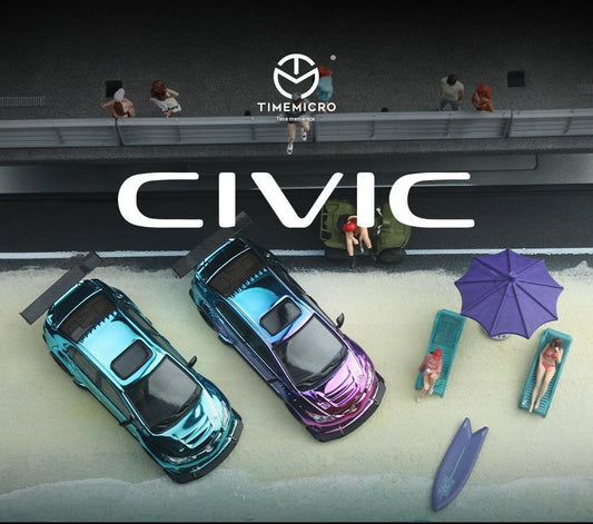 1:64 Honda Civic Explosive Alloy Car Model