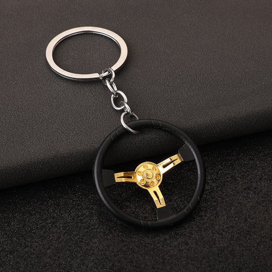 Mini Steering Wheel Keychain