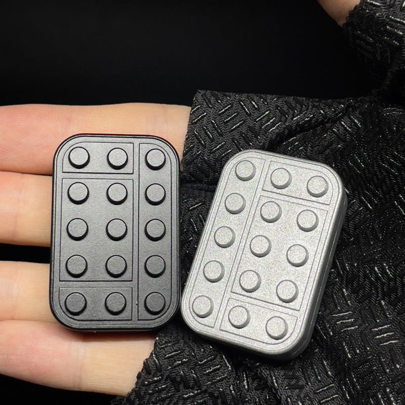 Metal EDC Push Card Fingertip Decompression Toy