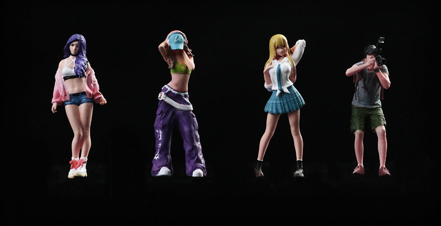1:64 Street Photography Beauty Doll Set