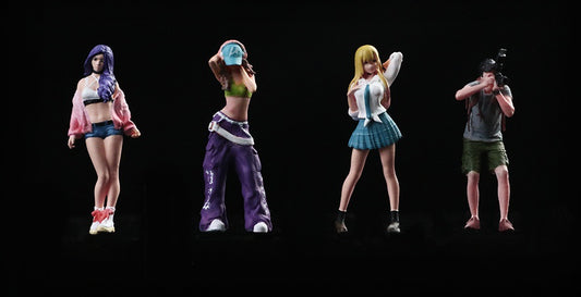 1:64 Street Photography Beauty Doll Set