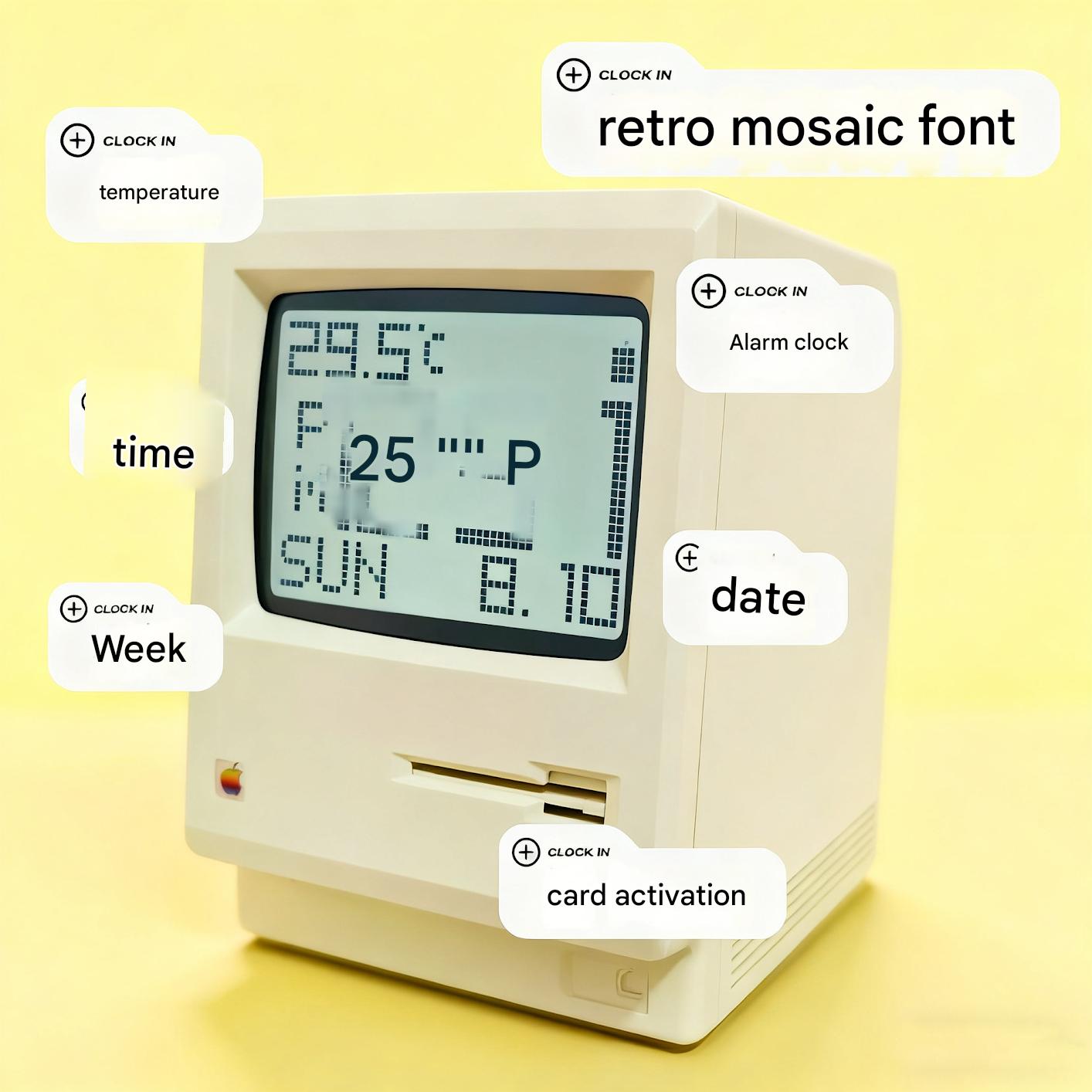 Maclock Macintosh Retro Alarm Clock
