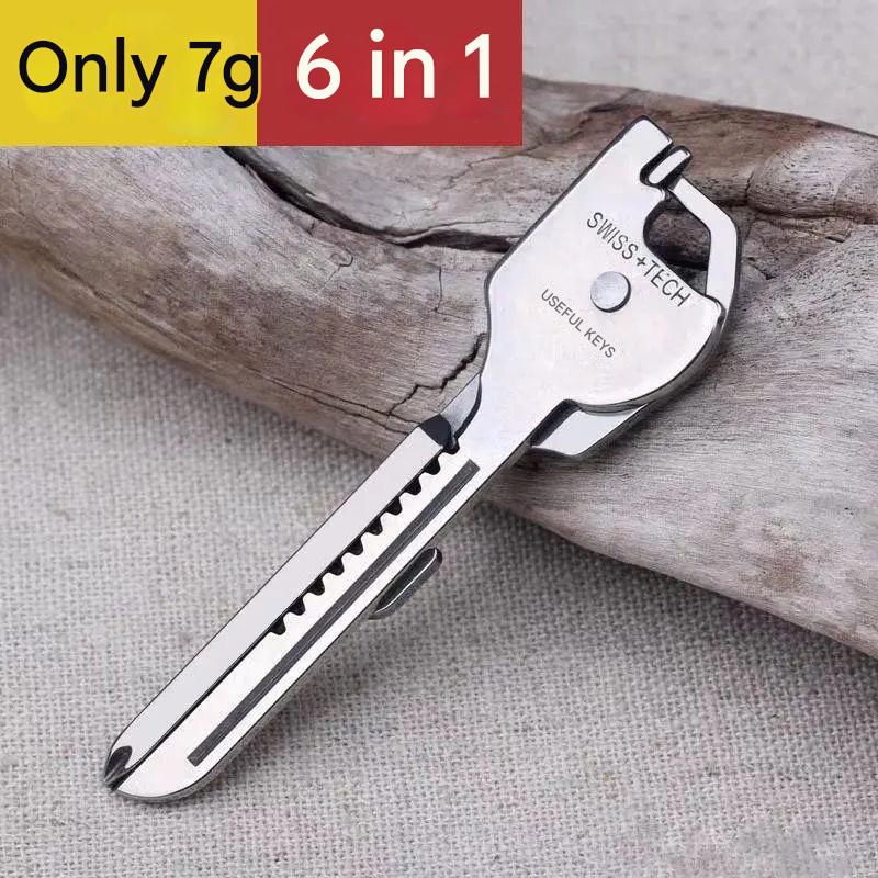 Mini Multifunctional 6 in 1 Knife  Keychain