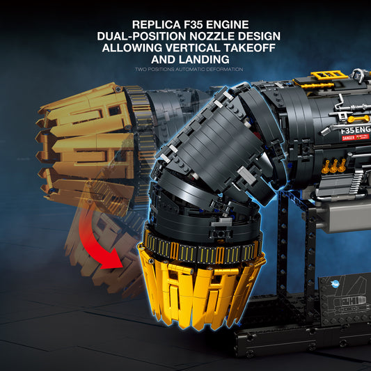 33014 F35B Mechanical Engine Assembly Building Block Model Kit