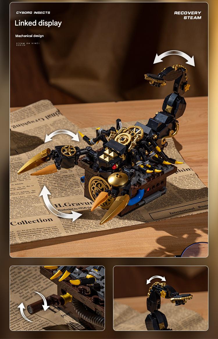 JD014 Mechanical Insect Scorpion Building Blocks Set