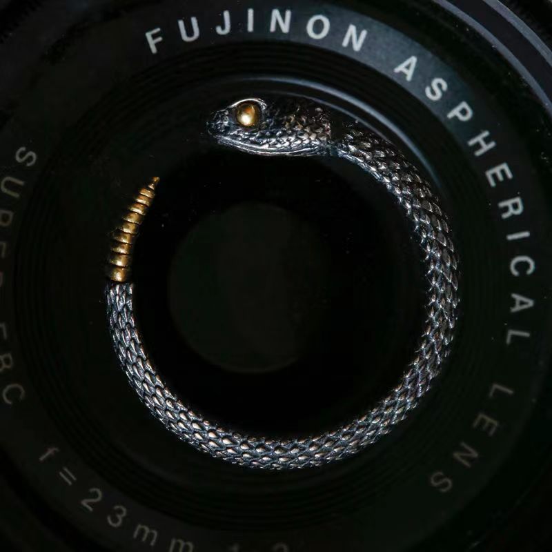 Retro Rattlesnake Open Ring