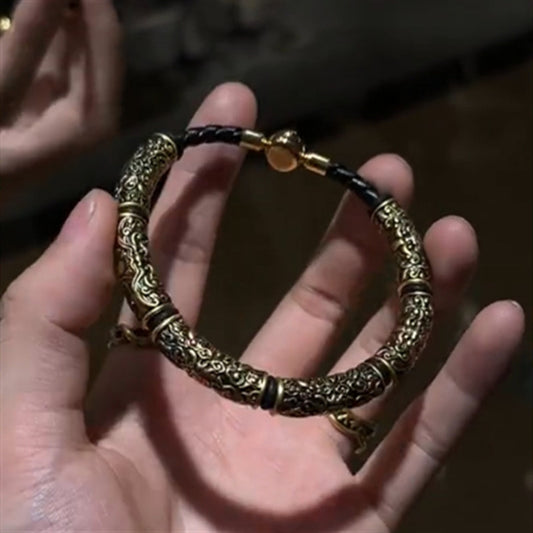 Retro Black Gold Gourmet Semicircle Bracelet