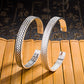 Vintage Woven Heart Sutra Open Bracelet