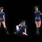 1:64 Police woman Doll Set