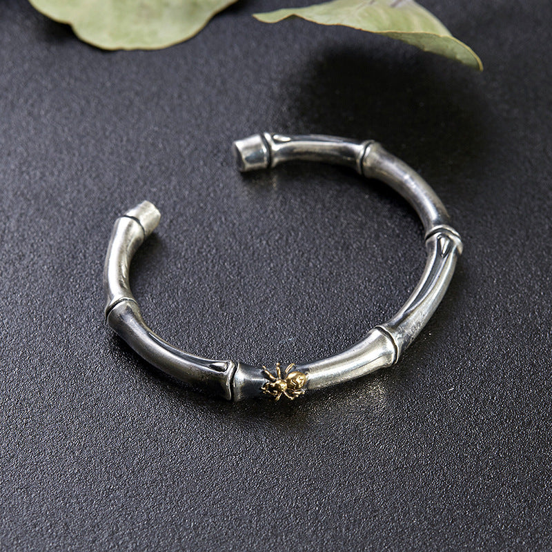 Retro Bamboo Open Bracelet