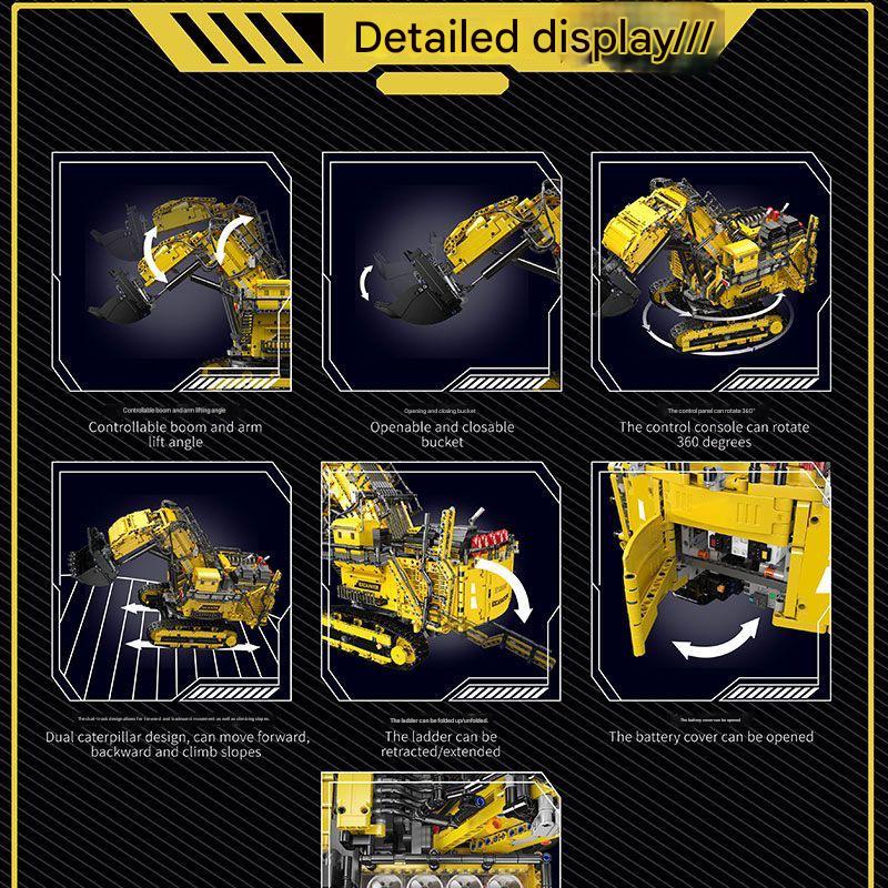 Yuxing 17070  Excavator Building Blocks Set