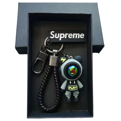Luxury Astronaut Bear Keychain