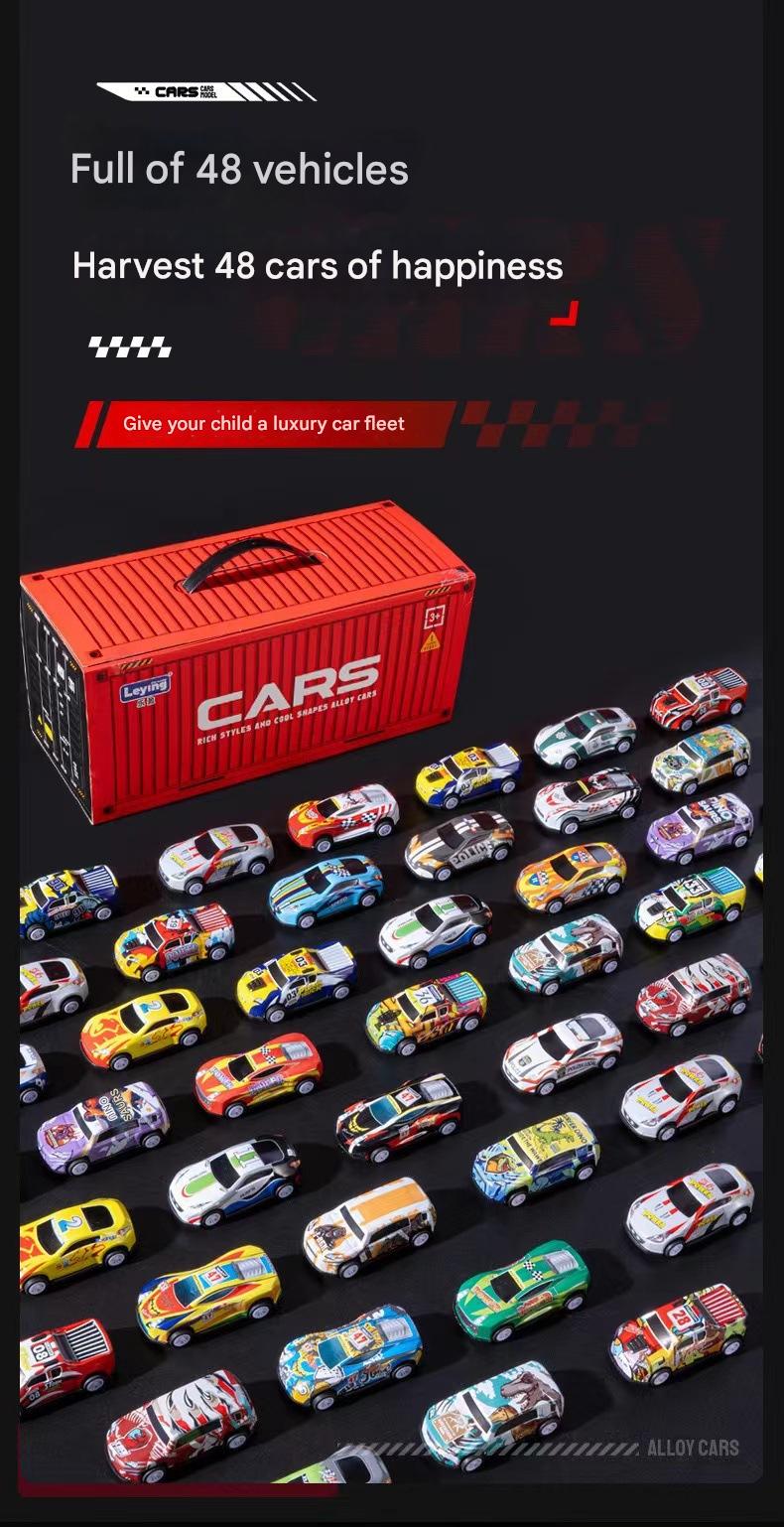 48 Alloy Mini Racing Car Model Set