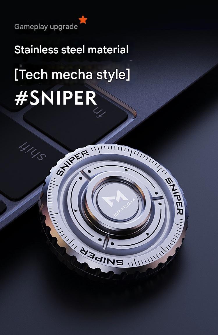 Stainless Steel Fingertip Gyro Ratchet Toy