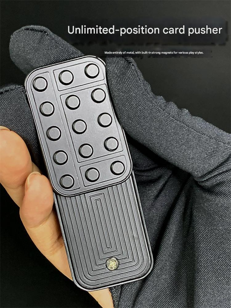 Metal EDC Push Card Fingertip Decompression Toy