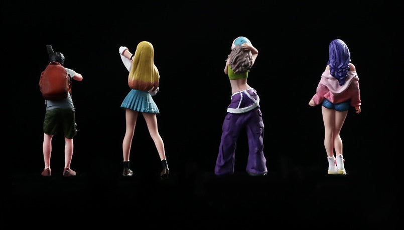 1:64 Street Photography Beauty Doll Set