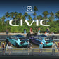 1:64 Honda Civic Explosive Alloy Car Model