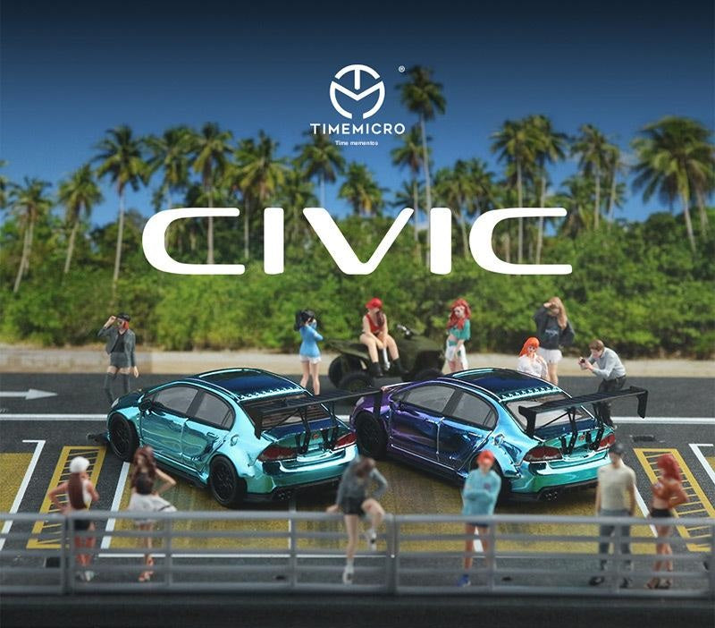 1:64 Honda Civic Explosive Alloy Car Model