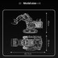 Yuxing 17070  Excavator Building Blocks Set
