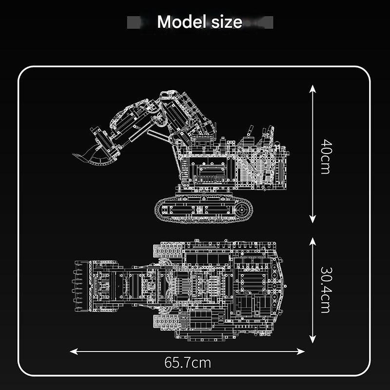 Yuxing 17070  Excavator Building Blocks Set