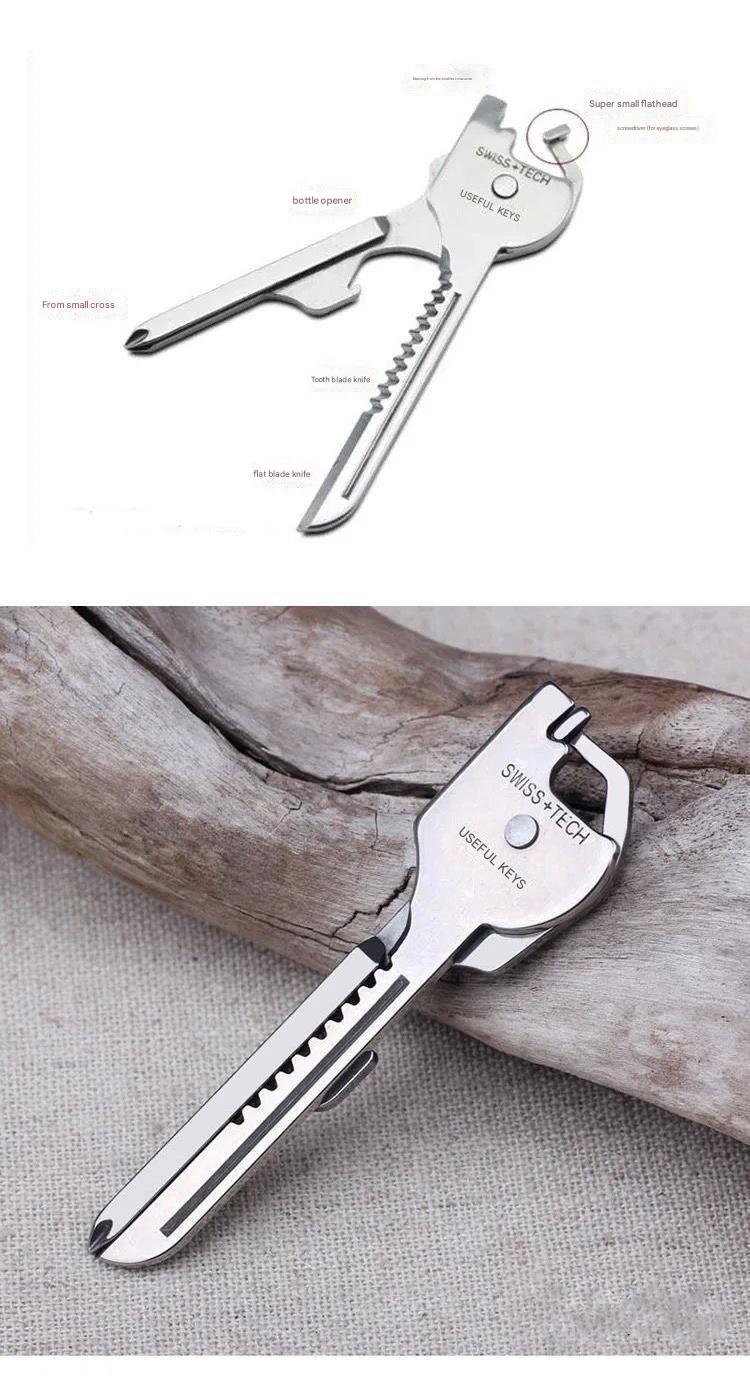 Mini Multifunctional 6 in 1 Knife  Keychain