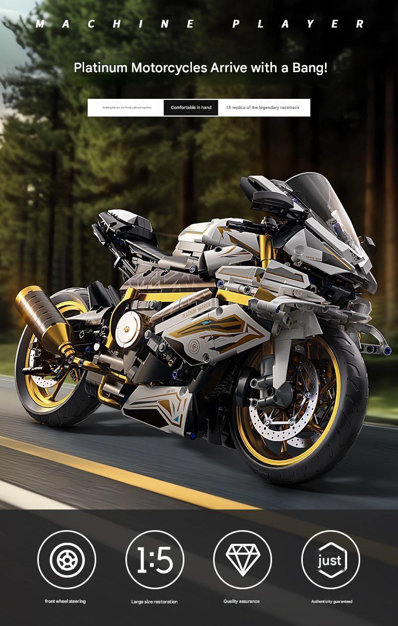 BMW Mechanical Racing Motorcycle Building Blocks Set