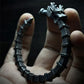 Retro Engraved Lei Zu Fa Whip Open Bracelet