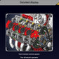 Yuxing 10130 F488 Supercar V8 Engine Building Blocks Set