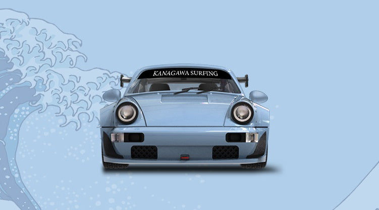1:64 RWB964 Porsche 964 Kanagawa Surf Alloy Car Model With Doll
